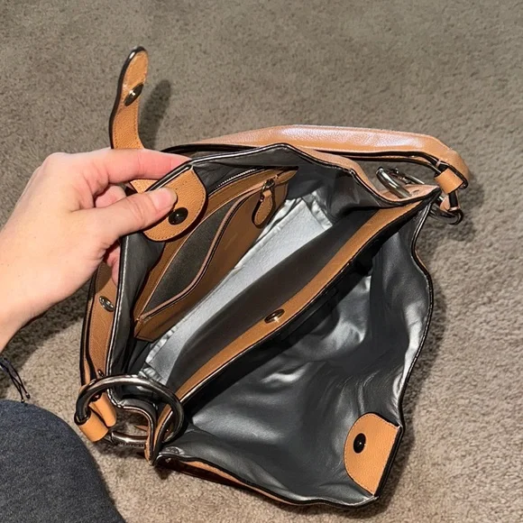 Tan Leather Women's Bag - Picture 4 of 4